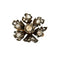 Broche Broche XIXe Eglantine, Or, Argent et Diamants Taille Rose 58 Facettes
