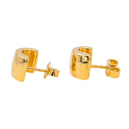 Boucles d'oreilles Boucles d'oreilles Demies créoles Or jaune 58 Facettes 3786178CN