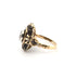 Bague 57 Bague ancienne en or jaune et argent avec diamant 58 Facettes