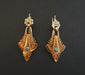 Napoleon III Earrings in Rose Gold, Pearls and Turquoise 58 Facettes