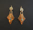 Boucles d'oreilles Boucles d'Oreilles Napoléon III en Or Rose, Perles et Turquoises 58 Facettes