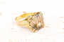 Bague 56 Bague en or jaune sertie d’un quartz fumé 58 Facettes BG41700146-107