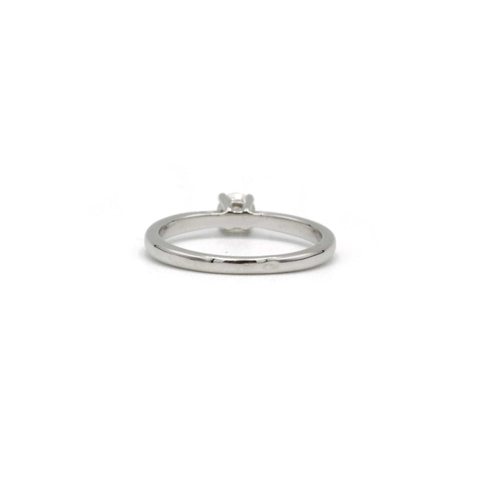 Bague 51 Solitaire or blanc diamant 58 Facettes 240231R