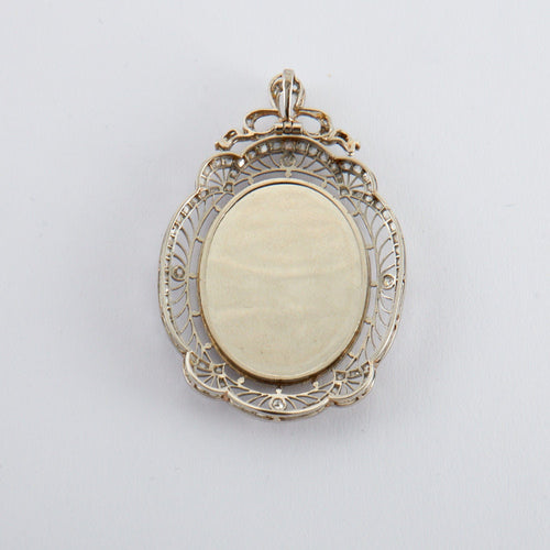 Pendentif Pendentif Platine Diamants Vierge 58 Facettes