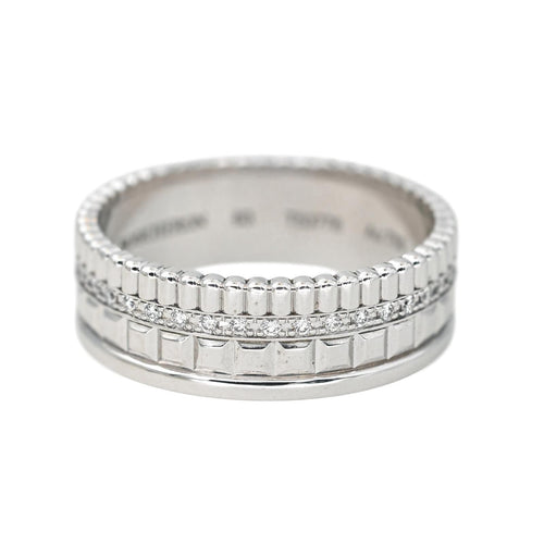 Boucheron Bague Quatre Or blanc Diamant