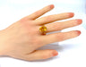 Bague 58 Bague en or jaune et citrine 58 Facettes AB324