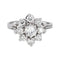 Bague 55 Bague Marguerite Or blanc, Platine Diamant 58 Facettes 4712452CN