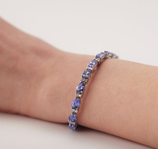 Bracelet Bracelet Tanzanites 58 Facettes