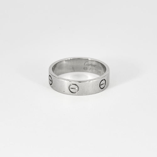 Bague 66 Alliance CARTIER Love Or Blanc 58 Facettes