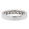 Bague 53 Bague Demi-alliance Or blanc Diamant 58 Facettes 578772RV