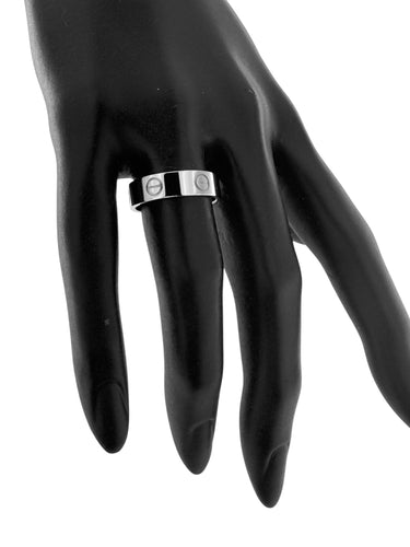 Bague 57 Bague Cartier Love Or Blanc taille 57 58 Facettes