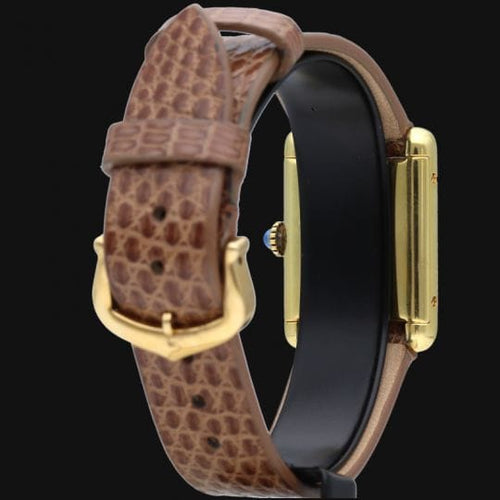 Montre Cartier Montre Tank Vermeil Must 58 Facettes MT44303