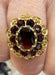 Bague 56 Bague marguerite or jaune grenats 58 Facettes