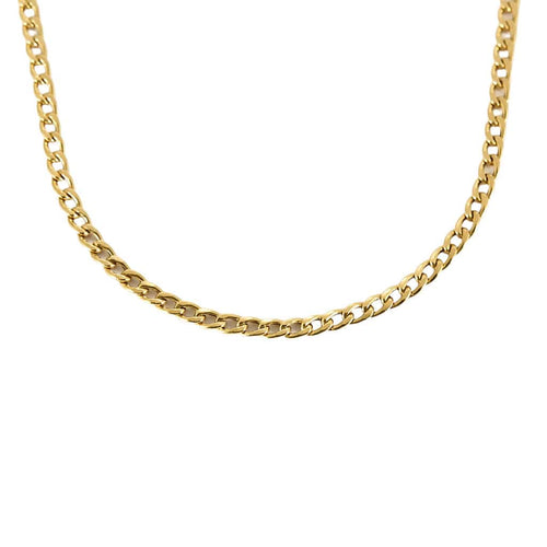 Chaîne en or jaune à maille forçat