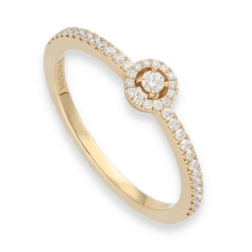 Bague 56 Bague Messika Joy XS – Or Jaune 18k – 0,20 ct de Diamants G-VS – Full Set 2023 – Taille 56 58 Facettes FB10992