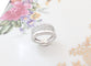 Bague 51.5 Bague Bandeau Diamants Or Blanc 58 Facettes AA 1519