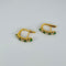 Boucles d'oreilles Boucle d'oreille en or jaune avec diamants et émeraudes 58 Facettes 2505020