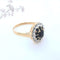 Bague 63.5 Bague marguerite Saphirs et Diamants Or 18 K 58 Facettes AA 1727
