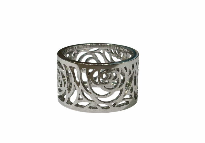 Bague 52 CHANEL - Bague Camelia or blanc 58 Facettes