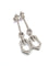 Boucles d'oreilles 1862 E - Boucles d’oreilles en platine et diamants 58 Facettes