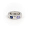 Bague 41 O.J. Perrin Bague Jonc  Or blanc Saphir, Tanzanite 58 Facettes 1582973CN