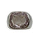 Bague 52 Bague or gris Quartz rose 58 Facettes