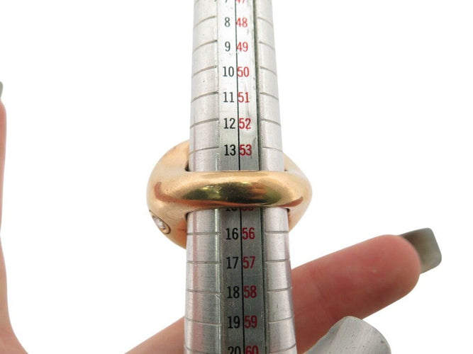 Bague 55 bague POMELLATO victoria engraved t55 en or jaune 18k agate & diamant 58 Facettes 268834