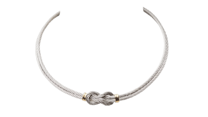 Collier Collier FRED force 10 vintage en or jaune et acier 58 Facettes 32688