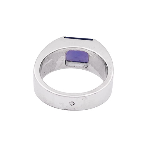 Bague 54 Bague CARTIER Tank, or blanc, calcédoine. 58 Facettes 35172