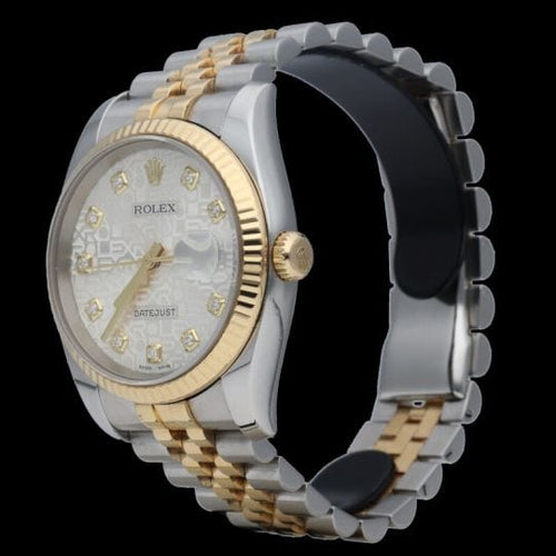 Montre Rolex Montre Date Just 36 58 Facettes MT42533