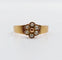Bague 46 Petite bague marguerite antique or rose 18k et perles (circa 1900) 58 Facettes A06298