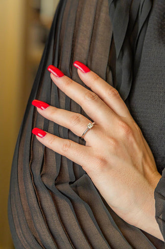 Bague 51 Cartier Bague Solitaire  Platine Diamant 58 Facettes 2595386CN