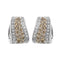 Boucles d'oreilles Boucles d'oreilles diamants blancs et bruns 58 Facettes 13036