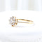 Bague Bague en or jaune 18 carats sertie d'une rosette de diamants 58 Facettes J000002425