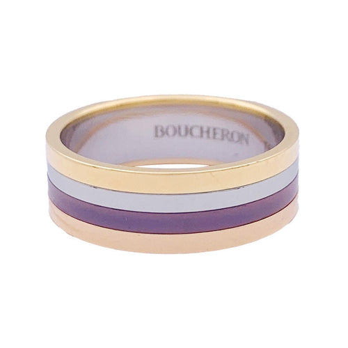 Bague 56 Bague Boucheron "My First Quatre", deux ors et acier. 58 Facettes 33324