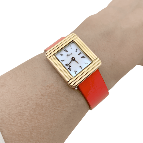 Montre Montre Poiray, "Ma Première", plaqué or, acier. 58 Facettes 34521