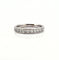 Bague 53 Demi-Alliance T51 en or blanc et diamants 58 Facettes