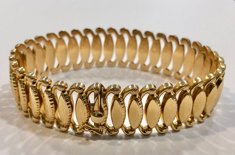 Bracelet Bracelet vintage or jaune 58 Facettes