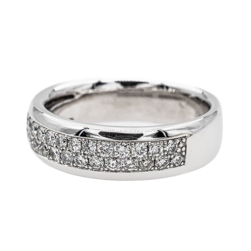 Bague 53 Bague Alliance  Or blanc Diamant 58 Facettes 3054196CN