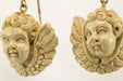 Earrings Antique gold lava cameo earrings 58 Facettes 7446