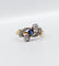Bague 56 Bague antique diamants taille ancienne et saphir en or 18k et platine 58 Facettes A06535