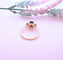 Bague 63 Bague grenats or rose 18 K 58 Facettes AA 1636