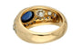 Bague 53 Bague ancienne en or jaune avec saphir et diamants, Pays-Bas. 58 Facettes 10019