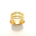 Ring 54 Yellow gold ring 58 Facettes