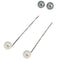 Boucles d'oreilles Damiani - Boucles d’oreilles perles de culture noires et blanches en or blanc 18k 58 Facettes E15