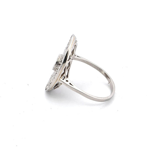 Bague 53 Bague en platine et diamant 58 Facettes