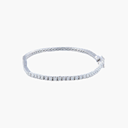 Bracelet Bracelet rivière en or blanc et diamants 58 Facettes 58FC19