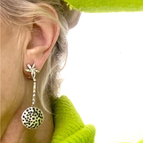 Boucles d'oreilles BOUCLES D'OREILLES ART DÉCO SAPHIRS DIAMANTS 58 Facettes Q143A(673)