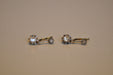 Boucles d'oreilles Boucles d'oreilles victoriennes en or jaune et diamants taille rose 58 Facettes