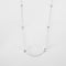 Collier Collier or blanc chaine alternée de diamants 58 Facettes 3674